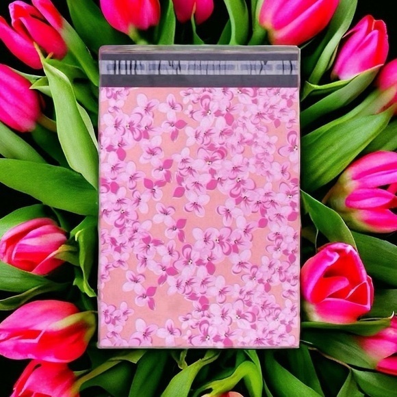 4/$20 - (10) 10x13 Spring Tropical Poly Mailers - Picture 1 of 1